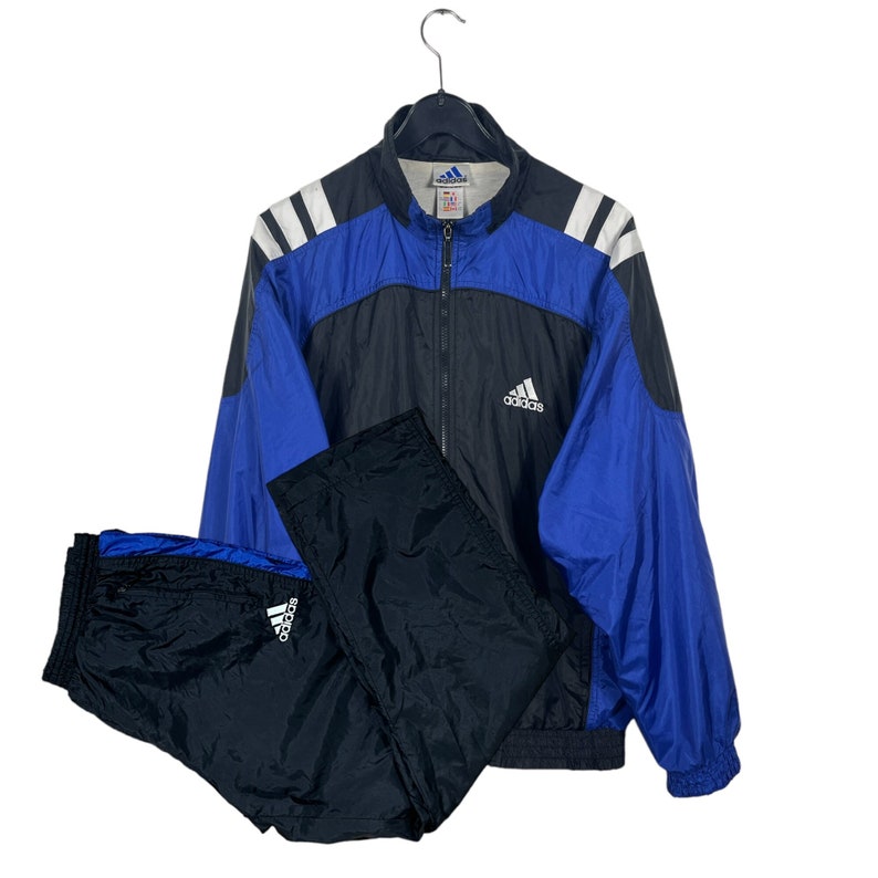 Tuta vintage in taglia M di ADIDAS degli anni '90, tuta streetwear vintage unisex e sportiva, rara scoperta immagine 1