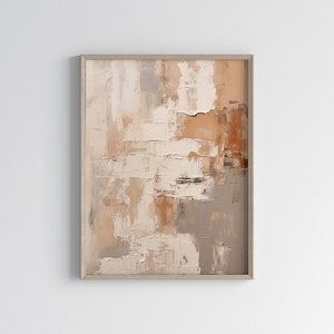 Wabi Sabi Neutral Wall Art | Japandi Abstract Art Print | Modern Earthy Colors Minimalist Art | Printable Digital Download