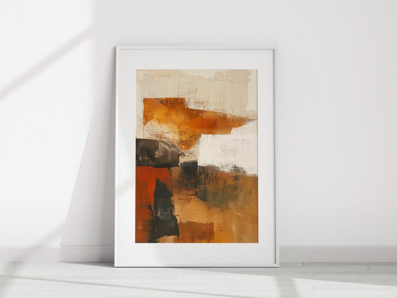 Wabi Sabi Fall Autumn Wall Art | Japandi Abstract Minimalist Print ...