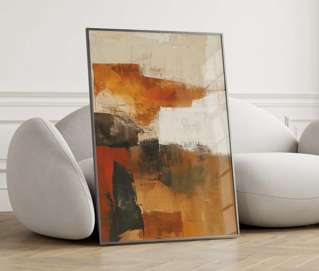 Wabi Sabi Fall Autumn Wall Art | Japandi Abstract Minimalist Print ...