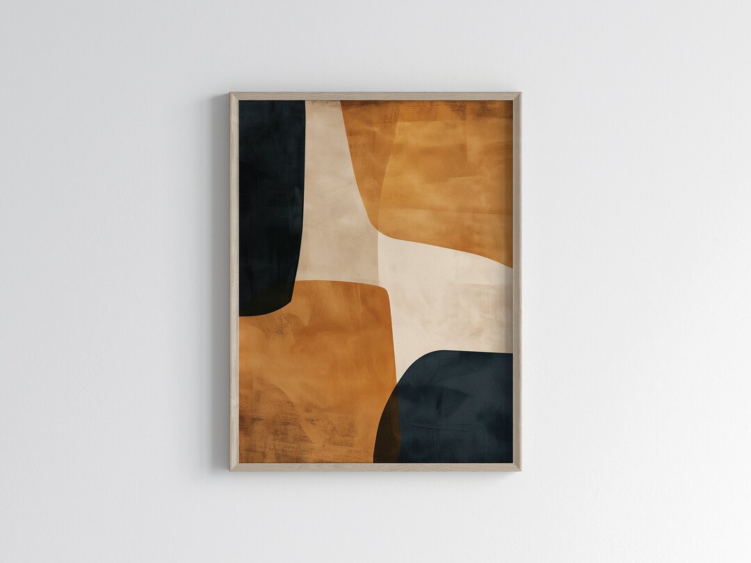 Wabi Sabi Neutral Wall Art | Japandi Abstract Art Print | Modern Earthy ...
