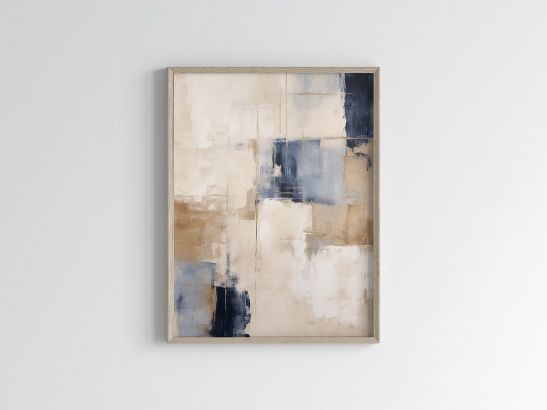 Wabi Sabi Neutral Wall Art | Japandi Abstract Art Print | Modern Beige ...