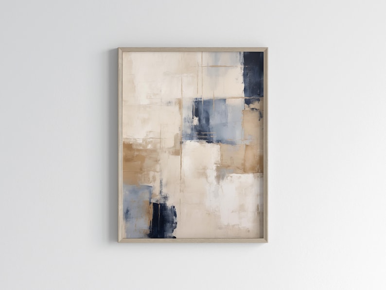 Wabi Sabi Neutral Wall Art | Japandi Abstract Art Print | Modern Beige ...