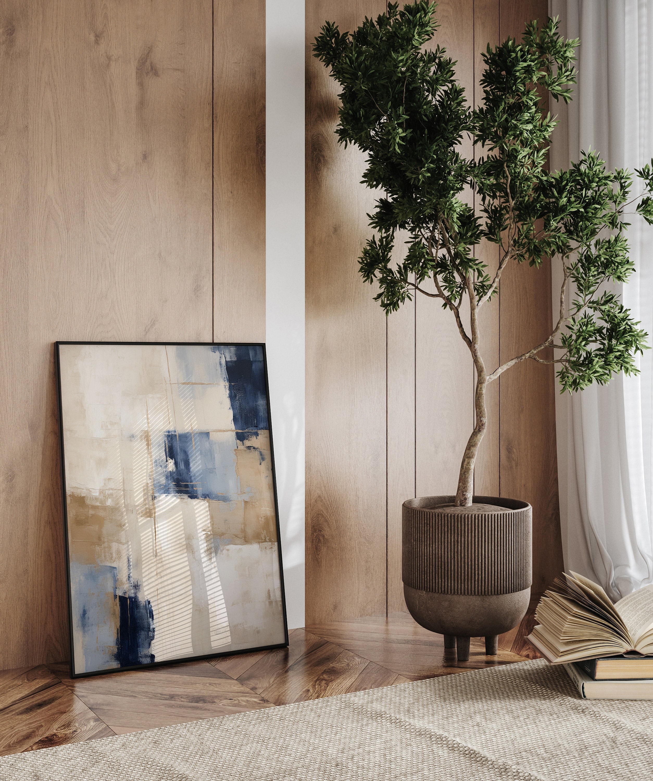 Wabi Sabi Neutral Wall Art | Japandi Abstract Art Print | Modern Beige ...