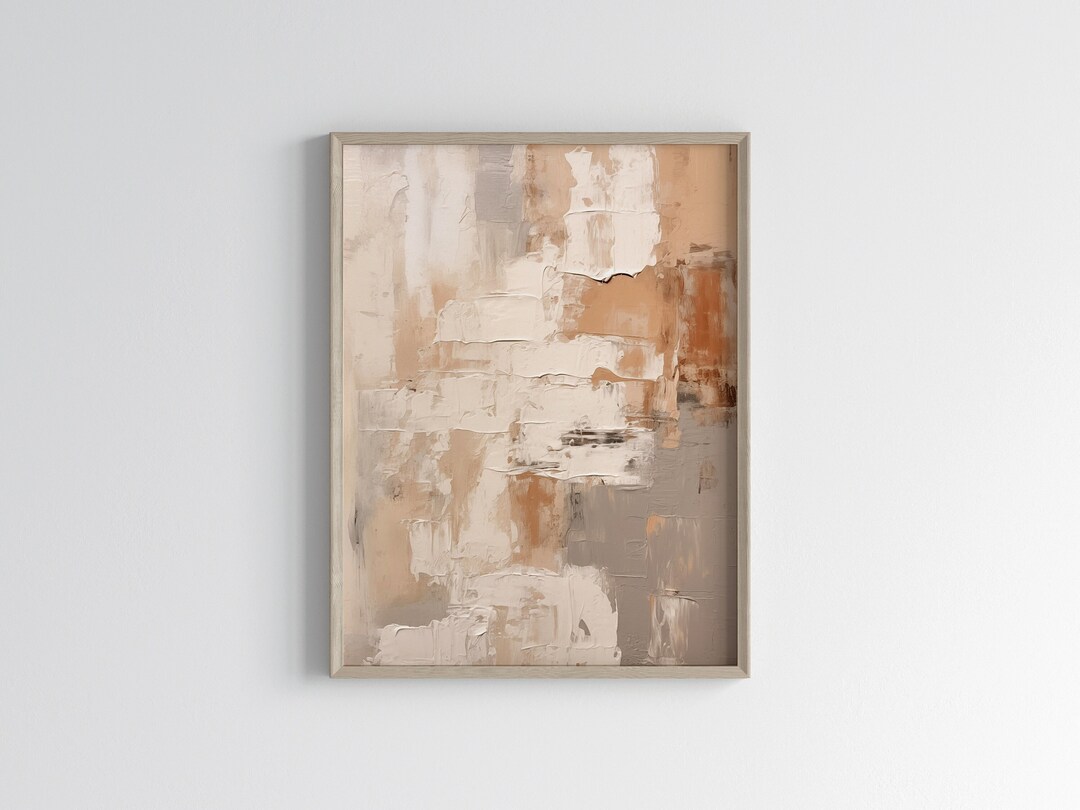 Wabi Sabi Neutral Wall Art | Japandi Abstract Art Print | Modern Earthy ...
