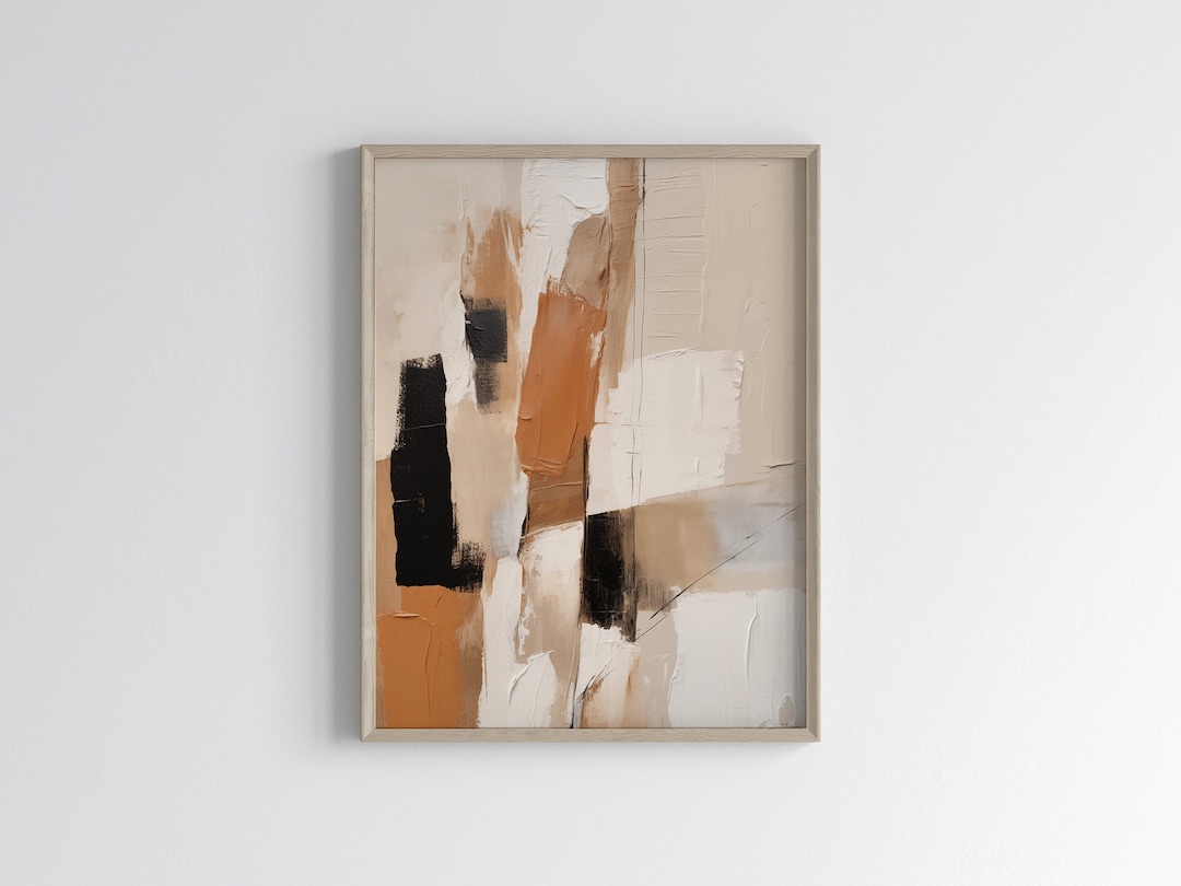 Wabi Sabi Neutral Wall Art | Japandi Abstract Art Print | Modern ...