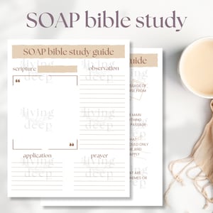 SOAP Bible Study Guide Bible Study Journal Bible Study Notes Sermon Notes Bible Study Template Verse Mapping Bible Study Printable