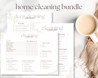 Editable Cleaning Checklist - Etsy Canada