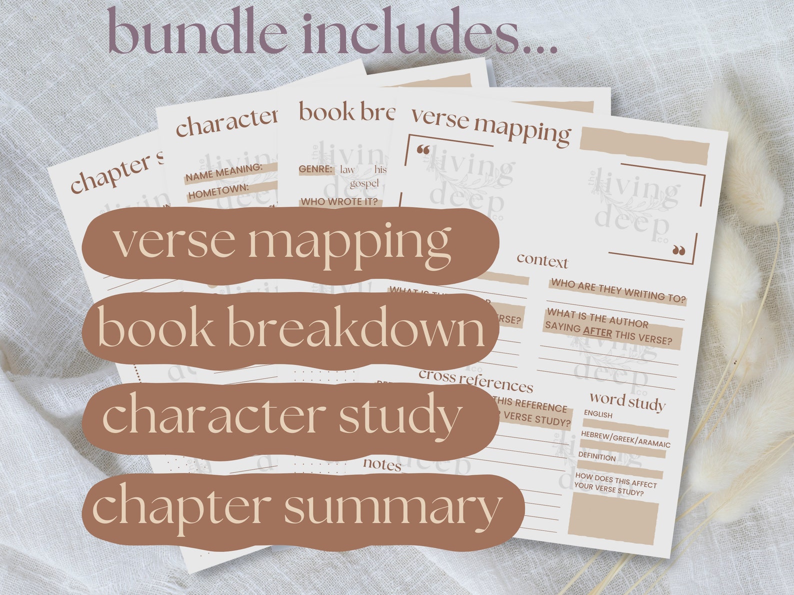 Digital Bible Study Guide Template Bible Study Template Minimalist ...