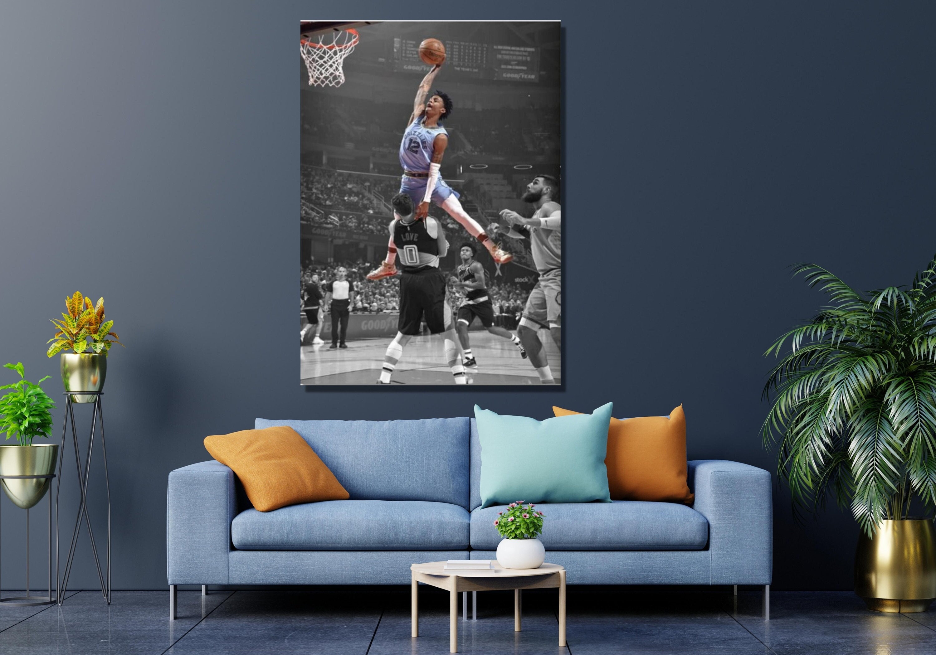  Furtosyna Ja Morant Poster Memphis Grizzlies Picture Wall Decor  Sports Canvas Wall Art Signature Unframed 16x24inch: Posters & Prints