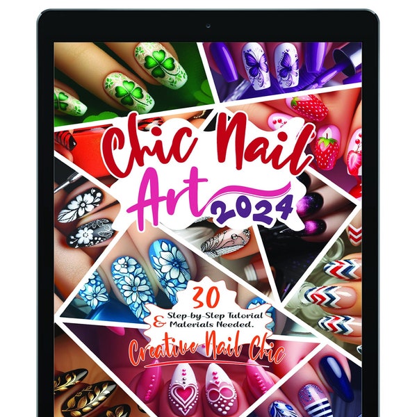 NAIL ART E-BOOK | The Definitive Ebook Guide To Mastering Nail Art Techniques | Trendy Nail Art Ideas For 2024