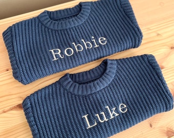 Personalised Baby and Toddler Knitted Sweater