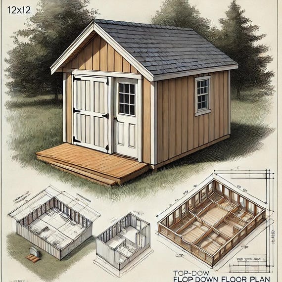 12x12 Storage Shed Building Plans