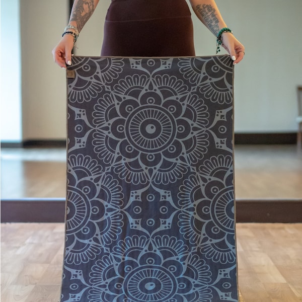 Yogahanddoek | Yogahanddoek antislip | Yogacadeau | milieuvriendelijke yogamat topper gemaakt van gerecyclede microvezel | Yogaset