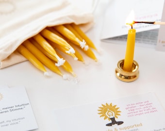 20-Minute Candles | Gift Set for Yoga, Meditation, and Mindfulness | Mindfulness | Affirmation Cards | Yoga Gift | I am safe & supported