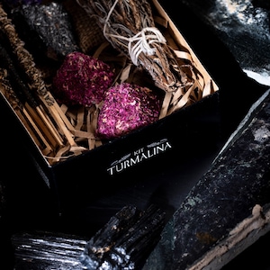 Spiritual gifts | Gift set | Incense with tourmaline & herbs | Incense ritual energetic cleansing