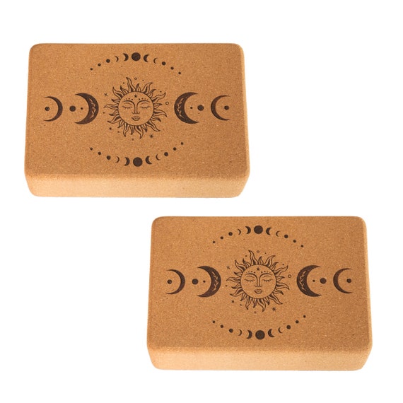 コルクヨガブロック ブロック | 2個セット | 4 つの美しいデザイン