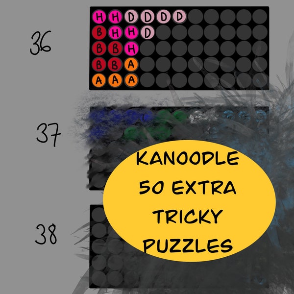 Kanoodle educational 2D puzzle game 50 EXTRA NEW puzzles Brain Teasing challenge (digital download)