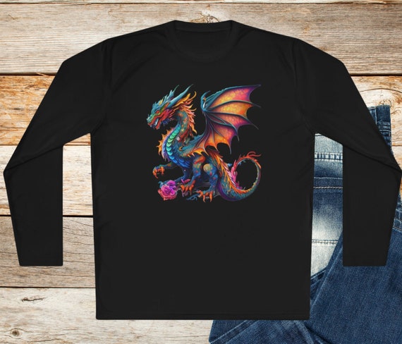 Colorful Dragon Lightweight Long Sleeve Shirt, 100% Moisture