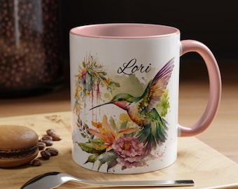 Custom Hummingbird Mug, Hummingbird Mug, Hummingbird Gifts for Women, Humming Bird Gifts, Humming Bird Mug, Bird Lover Gifts, Bird Tea Mug