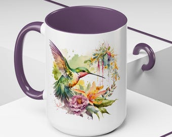 Hummingbird Mug, Hummingbird Coffee Mug, Hummingbird Gifts for Women, Humming Bird Gifts, Humming Bird Mug, Bird Lover Gifts, Bird Tea Mug