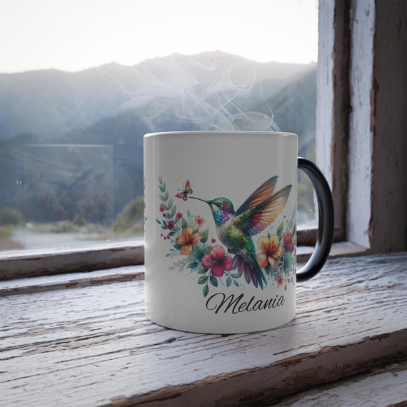 Hummingbird Floral Personalized Color Morphing Mug, 11oz Color Changing  Hummingbird Lover Gift, Bird Lover Coffee Cup, Magic Morphing Mug - Etsy  Israel