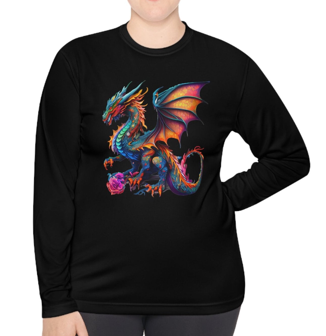 Colorful Dragon Lightweight Long Sleeve Shirt, 100% Moisture