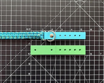 Paracord Adapter Template made for use with BioThane® (Single Rivet Style)!