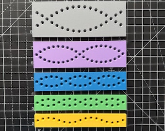 Gem, Crystal, Rhinestone Template made for BioThane®  (Curved in Various Sizes)