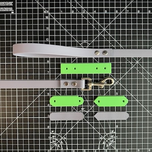 Dog Leash Template made for BioThane® (Double Rivet)