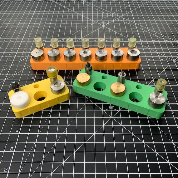 Tool Holder for Hole Punch / Rivet / Crystal Tools and Die for Hand Press (19mm base and M8 upper) Leather Punch / BioThane Punch