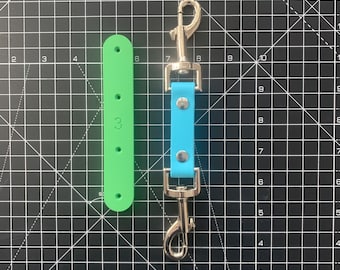 Safety Backup Strap Template for BioThane® Beta® Super Heavy, Single Rivet (Various Widths and Lengths)