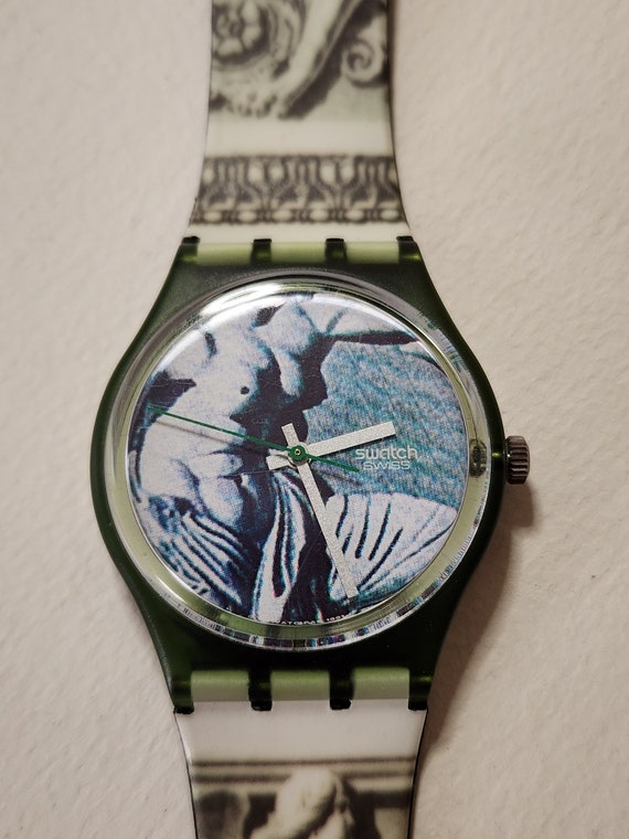 Swatch Cupydus Marble Statue Swiss Quartz Watch - image 1