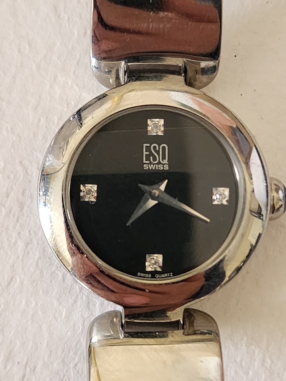 swiss quartz diamond dial Gem