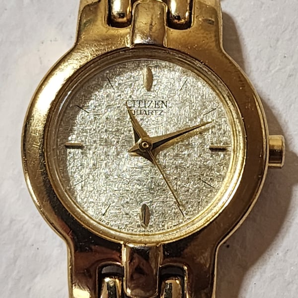 Citizen Vintage Gold-Tone Quartz Watch-GN-0-S