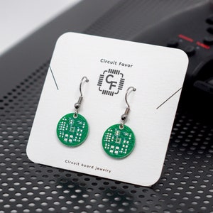 Circuit Board Earrings