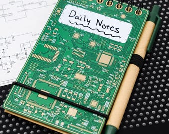 Circuit Board Jotter Notebook - 3&quot;x5&quot; 50 pages
