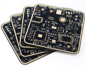 Circuit Board Coaster Set