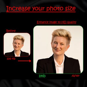 Enhance image to HD quality / Increase your photo size