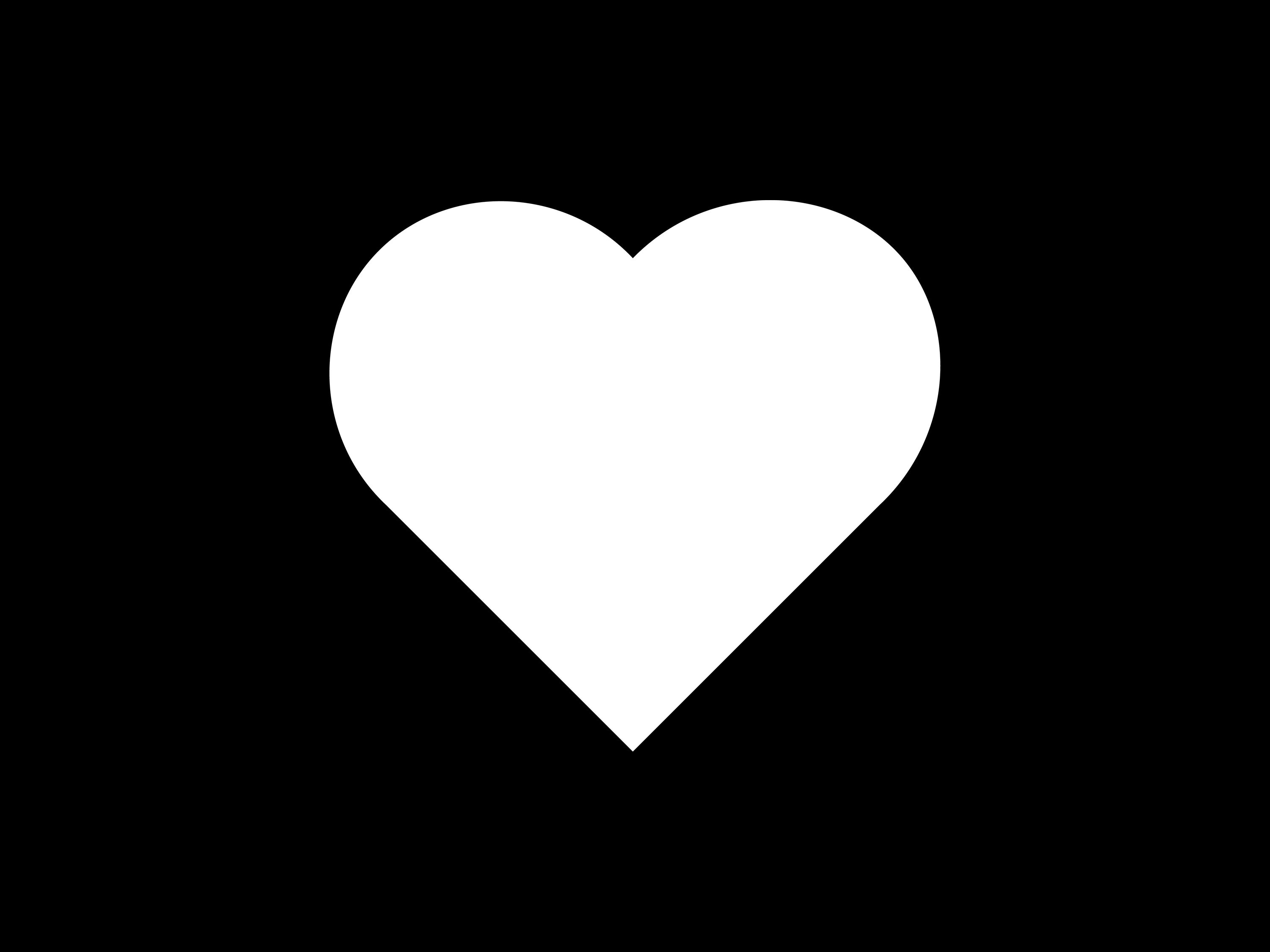 White Heart DIGITAL DOWNLOAD / 4 Instant Downloads / SVG, Png ,eps