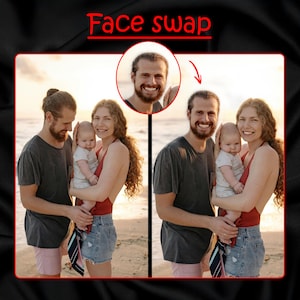 Professional Face Swap & Photo Editing Service - Perfect for Family Photos and Image Correction. (Bulk order- 6+2)