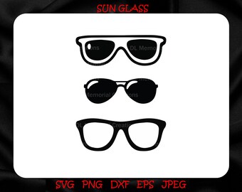 Fashionable Sunglasses SVG Cut File for Summer Beach Vibes - Instant Download