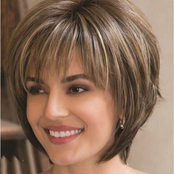 Short Human Wigs Cut Straight Brazilian Hair BOB