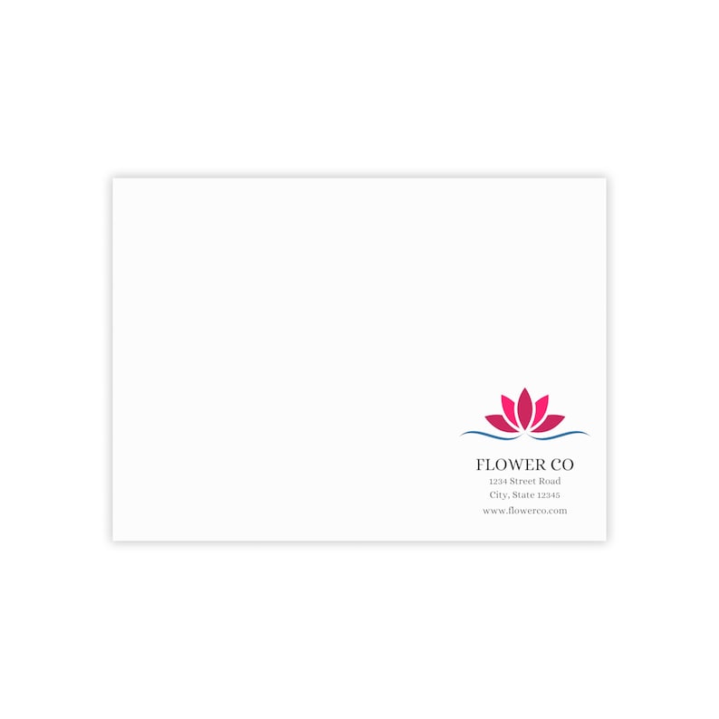 Business Logo Postit® Note Pads Custom Business Notepads Stationery for Company site Info Etsy