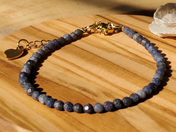 Natural blue sapphire bracelet deals