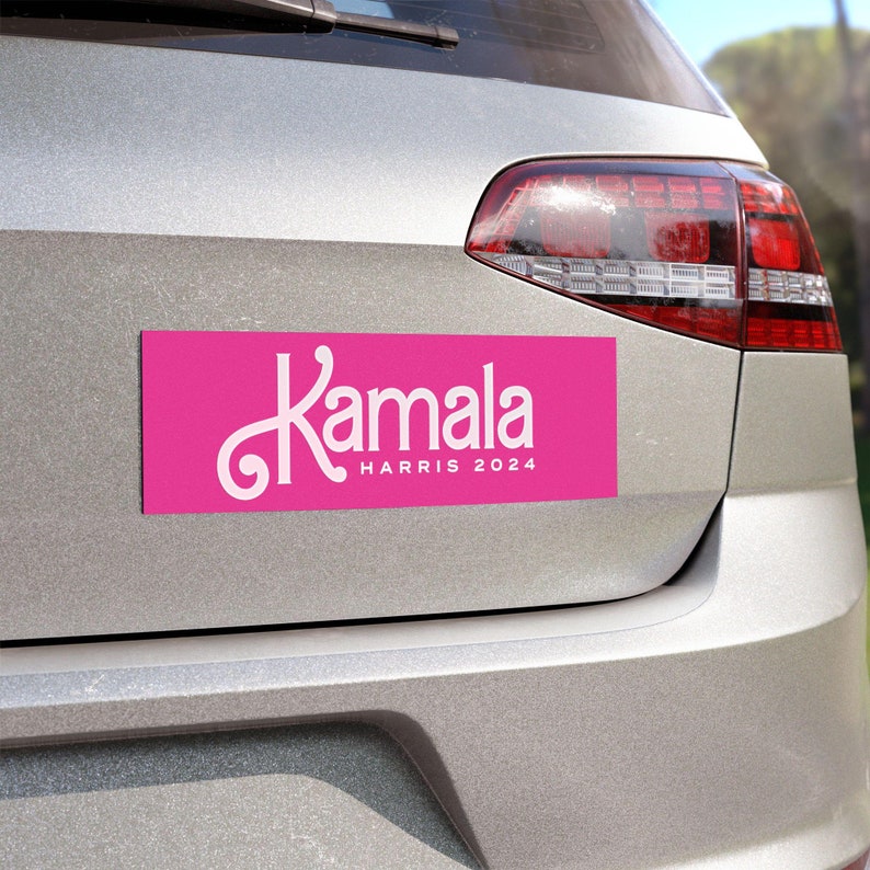Car Bumper Kamala Harris 2024 bright Pink Etsy