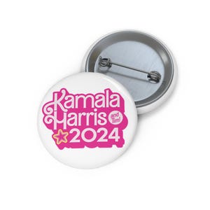 Kamala Harris (and Tim!) 2024 - Button (Style 2)
