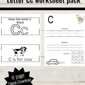 Letter of the Week printable worksheet, Alphabet Busy Book, Learning Binder, Preschool Curriculum, Toddler Activities, Kindergarten