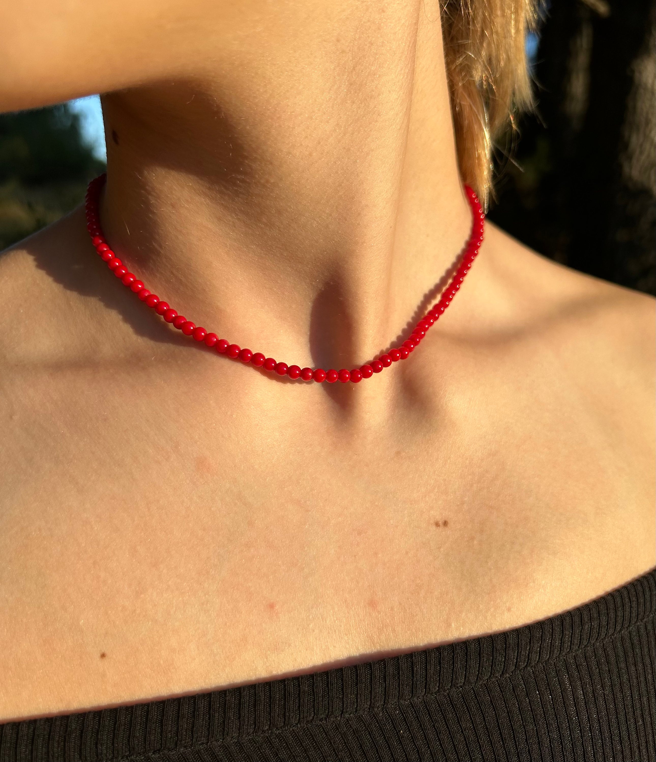 Vintage coral necklace - Etsy 日本