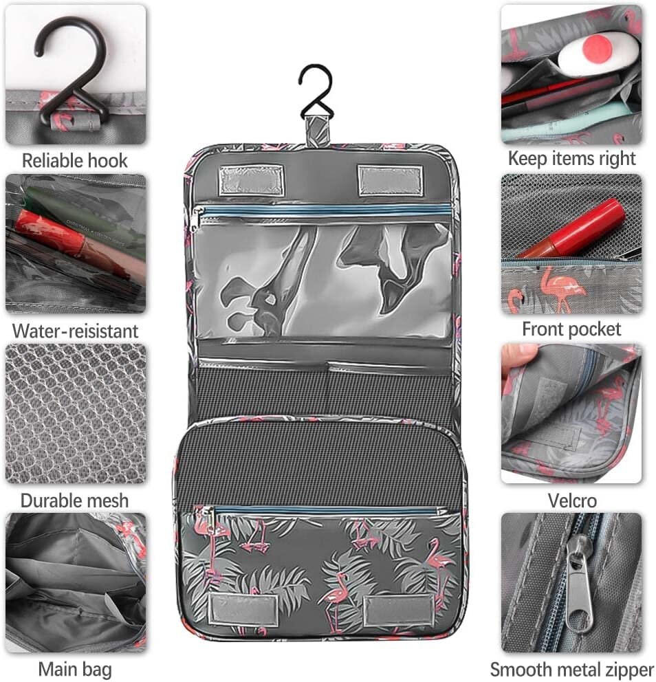 Hanging Toiletry Bag Travel Portable Wash Bag Makeup Etsy UK